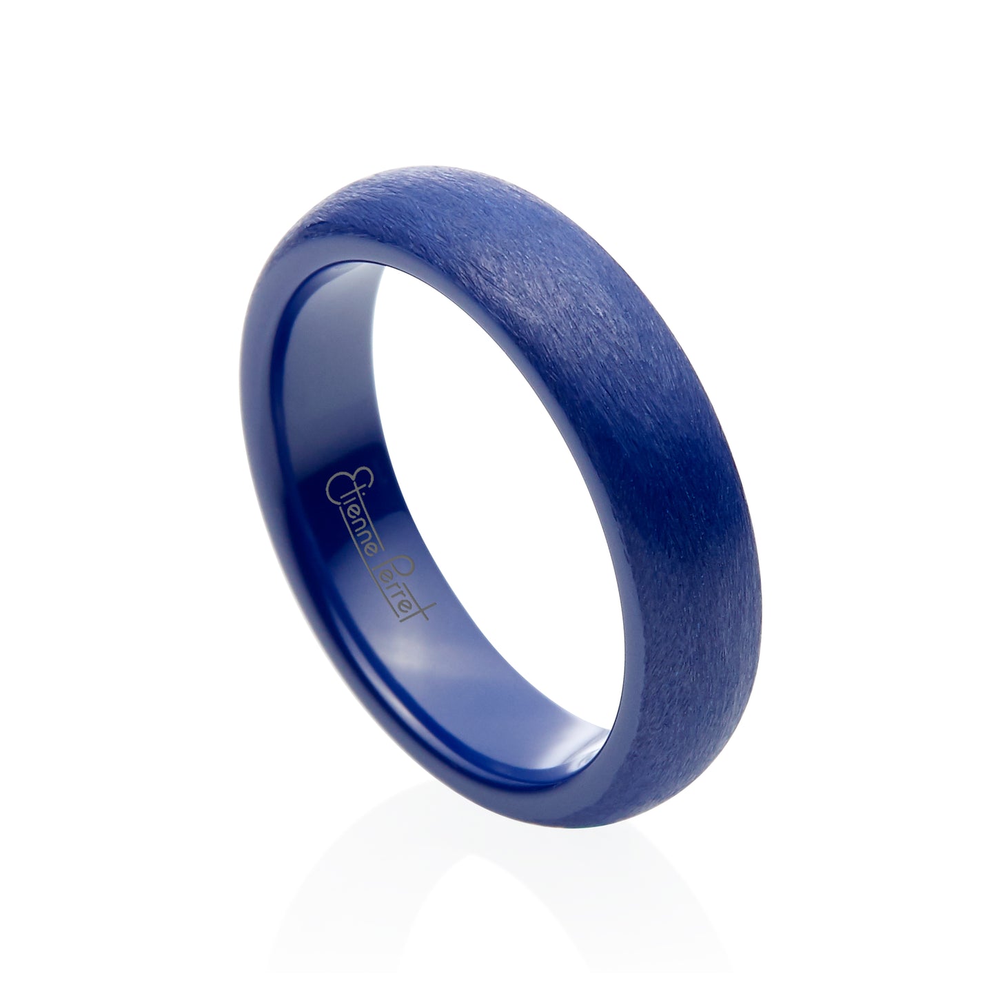 Blue Gem Ceramic Dome Band 5mm