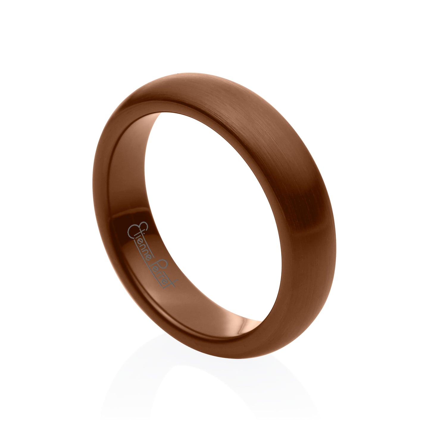 Brown Gem Ceramic Dome Band 5mm