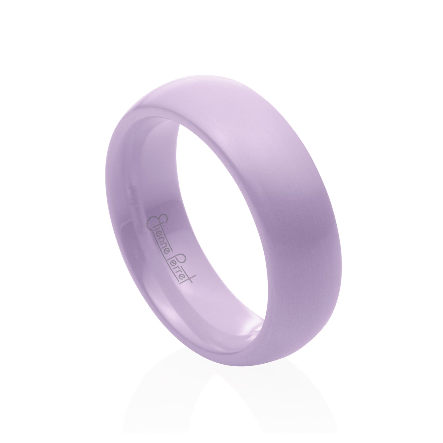 Lavender Gem Ceramic Dome Band 6mm