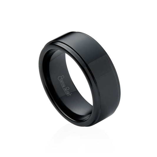 Black Gem Ceramic Step Band 8mm