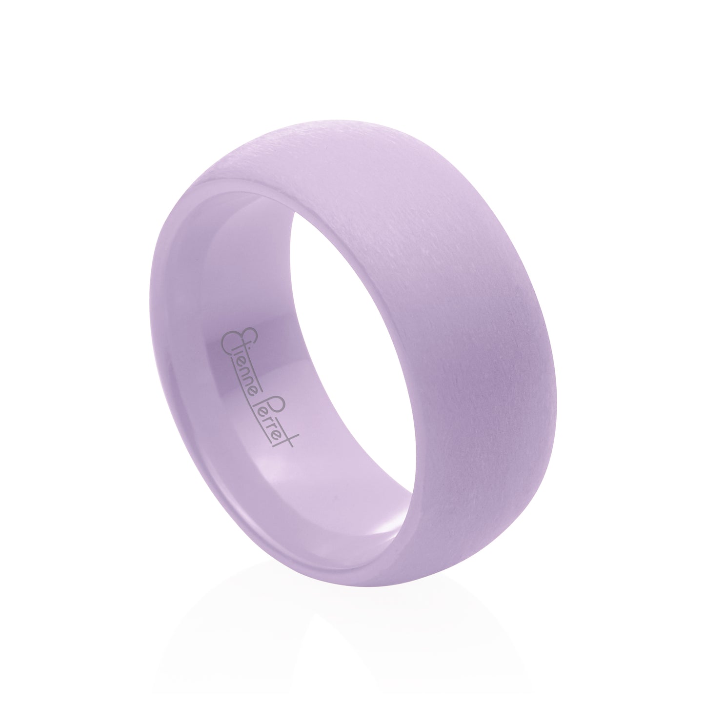 Lavender Gem Ceramic Dome Band 8mm