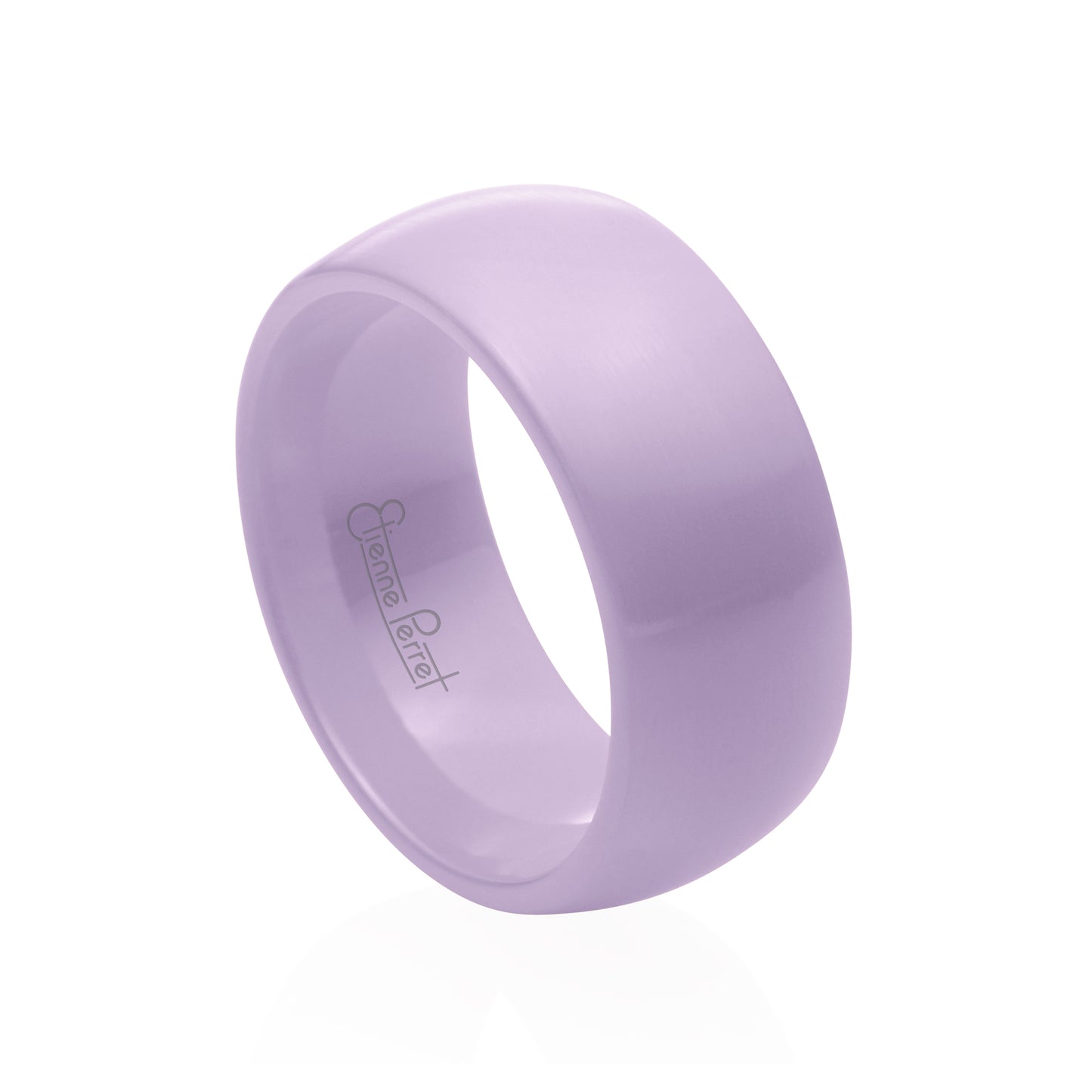 Lavender Gem Ceramic Dome Band 8mm