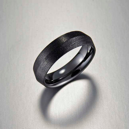 Black Gem Ceramic Peak Band 6mm