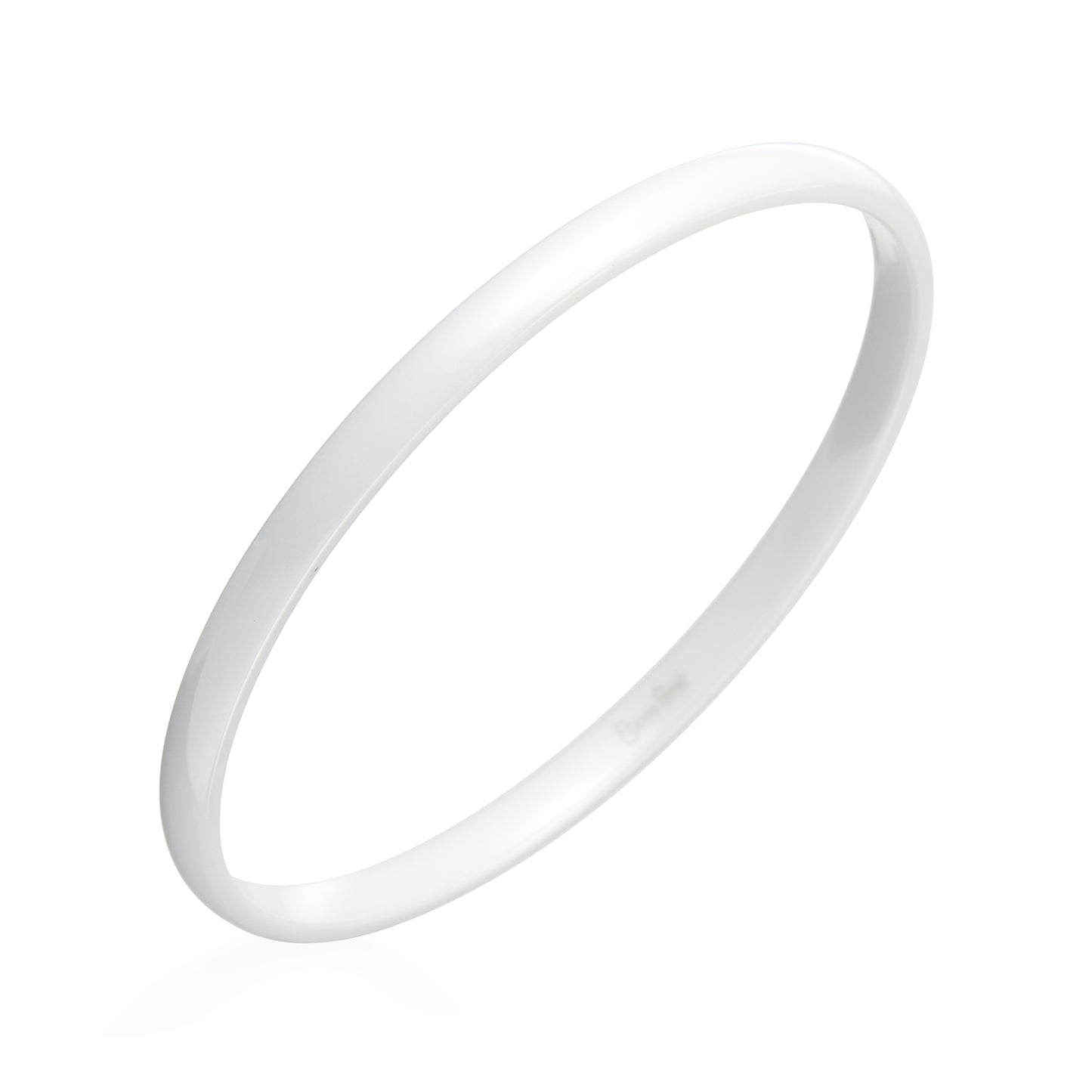 Gem Ceramic Oval Bangle 6mm