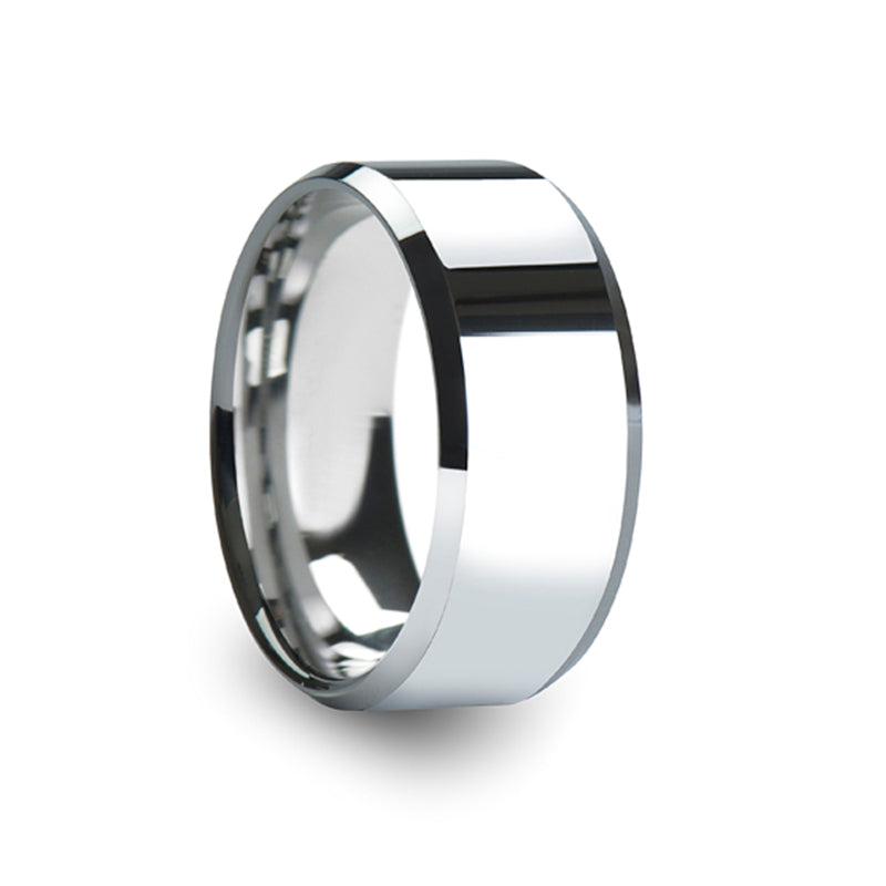 Chrome Gem Ceramic Bevel Band 10mm