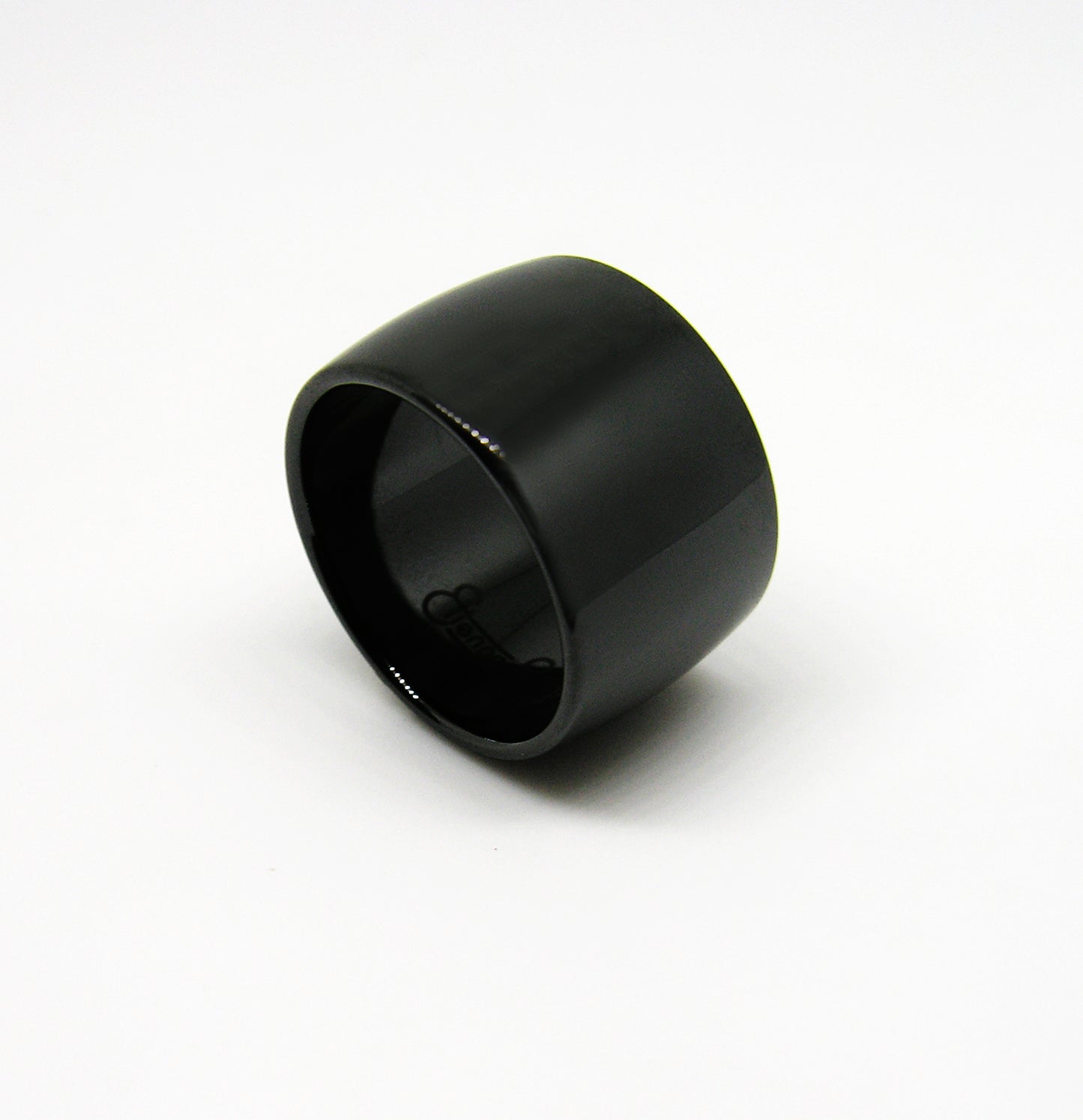 Black Gem Ceramic Dome Band 14mm