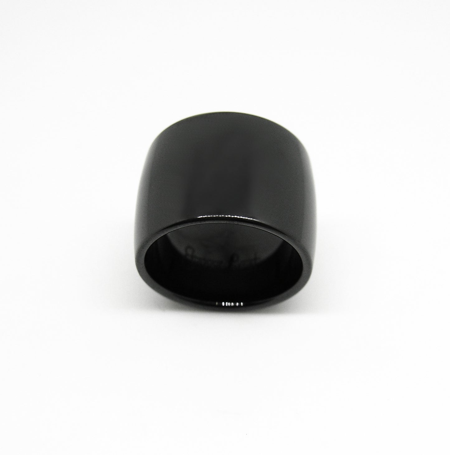 Black Gem Ceramic Dome Band 16mm